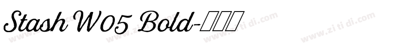 Stash W05 Bold字体转换